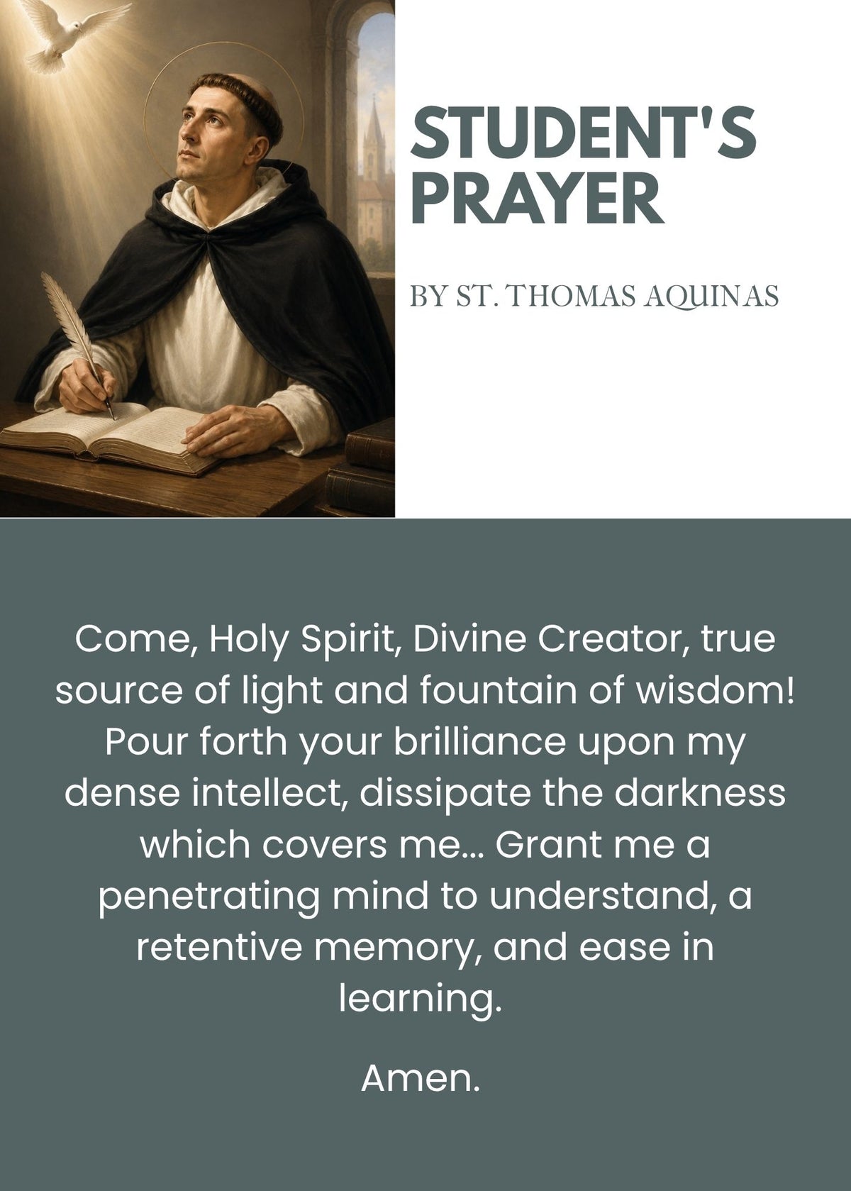 Students´Prayer Card