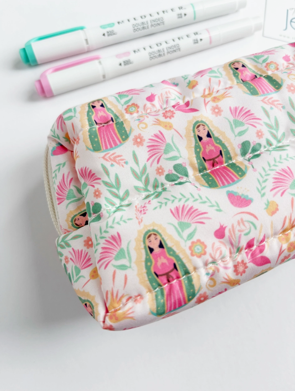 Our Lady of Guadalupe Puffer Pouch