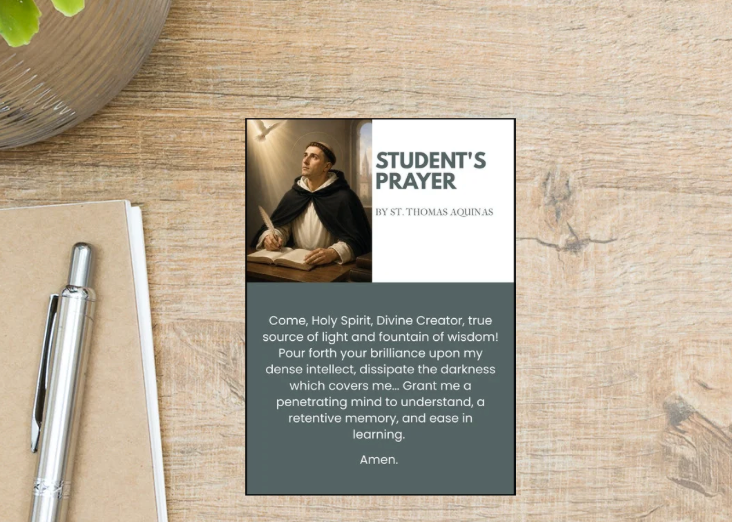 Student´s Prayer Card