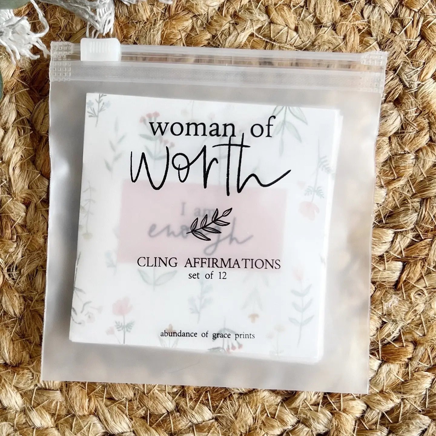 Woman of Worth | Cling Affirmations